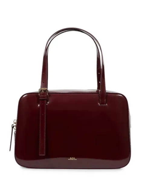 A.P.C. Virginie logo-print buckle-detail backpack