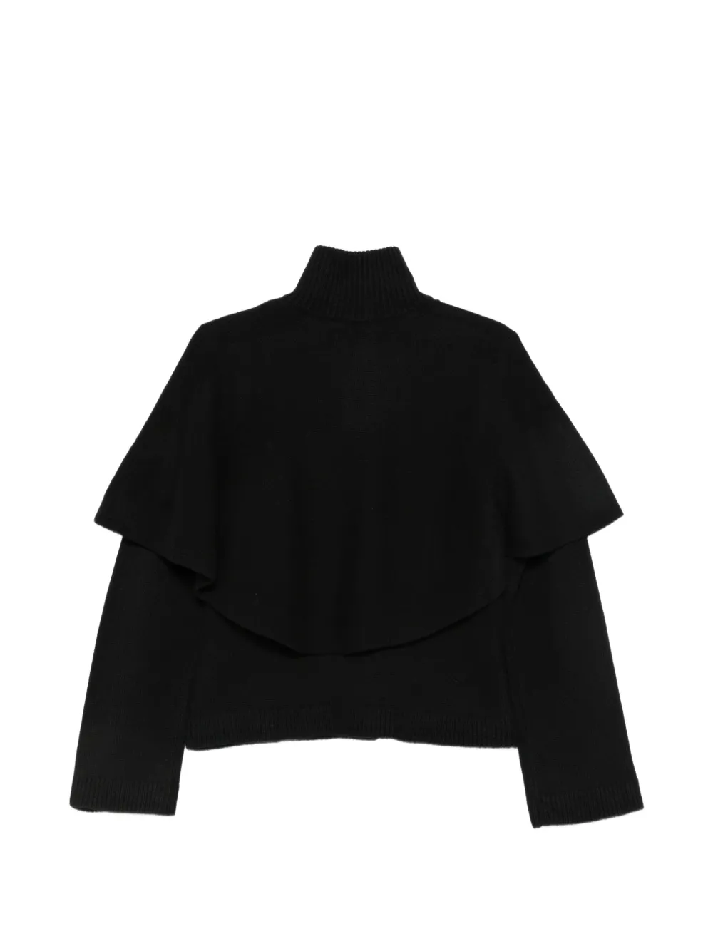Vince ruffled button-up cardigan Zwart