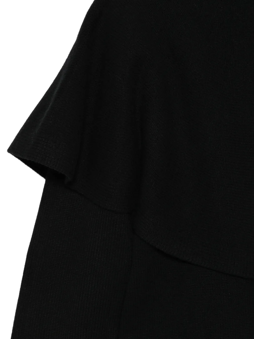 Vince ruffled button-up cardigan Zwart