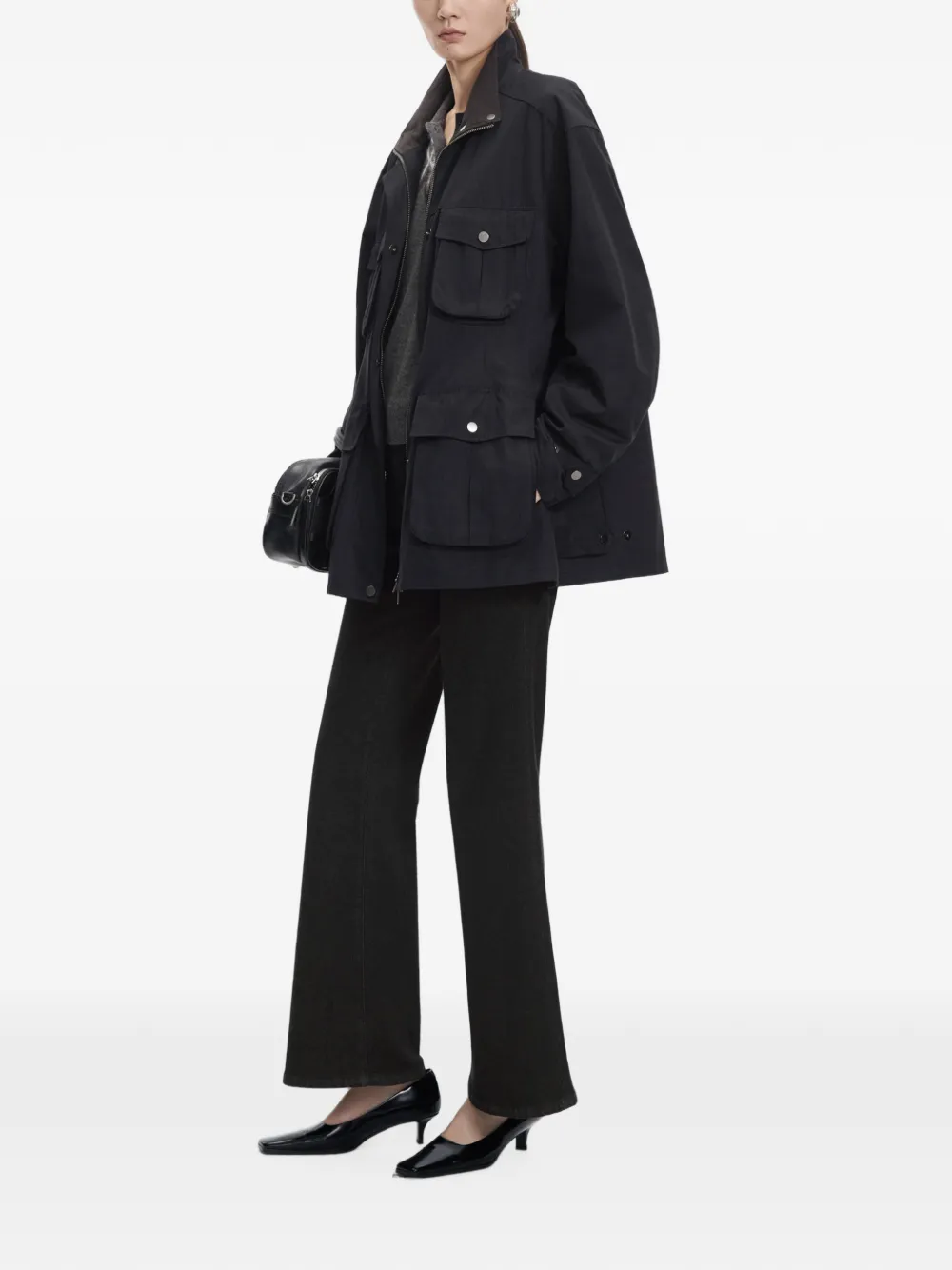 JNBY Oversized safari jack Zwart