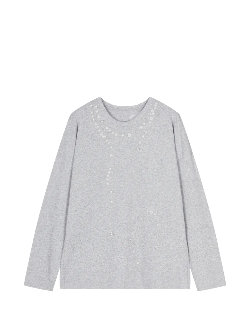 JNBY pearl-embellished long-sleeve T-shirt