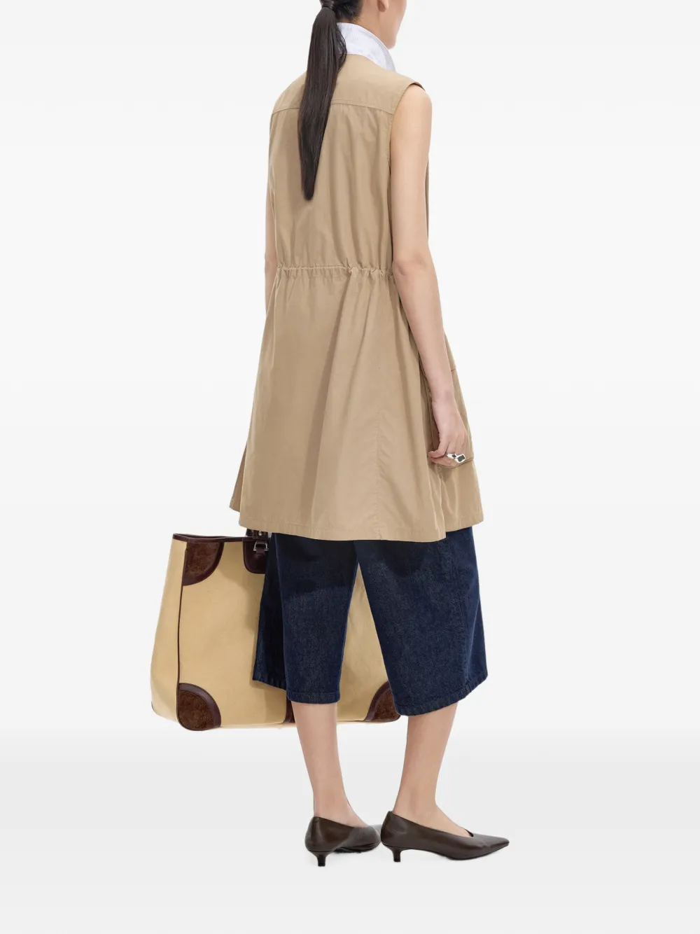 JNBY cargo-pocket A-line dress Beige