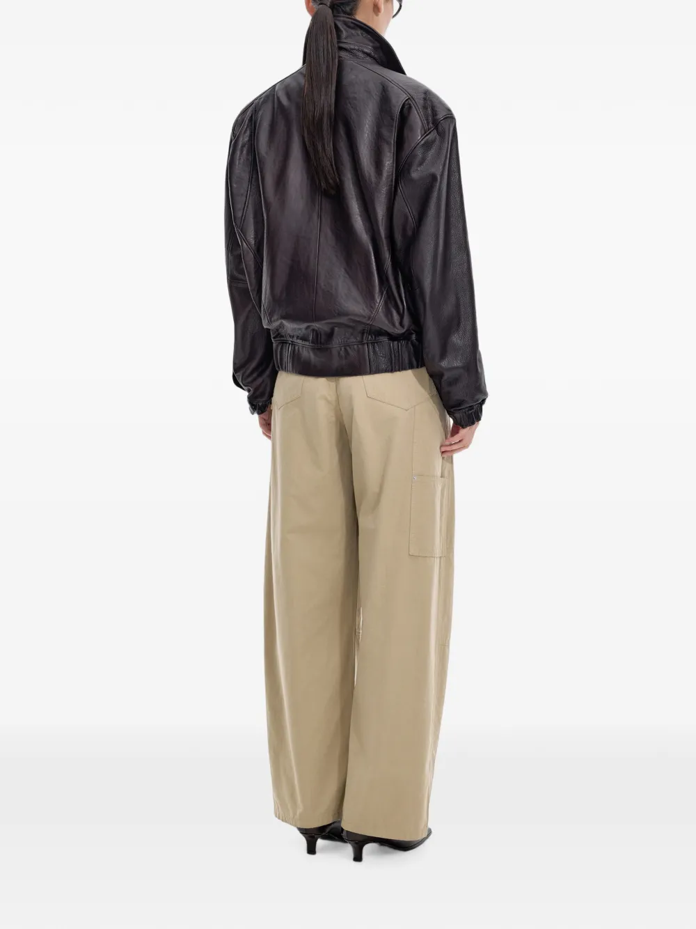 JNBY Ruimvallende cargo broek Beige