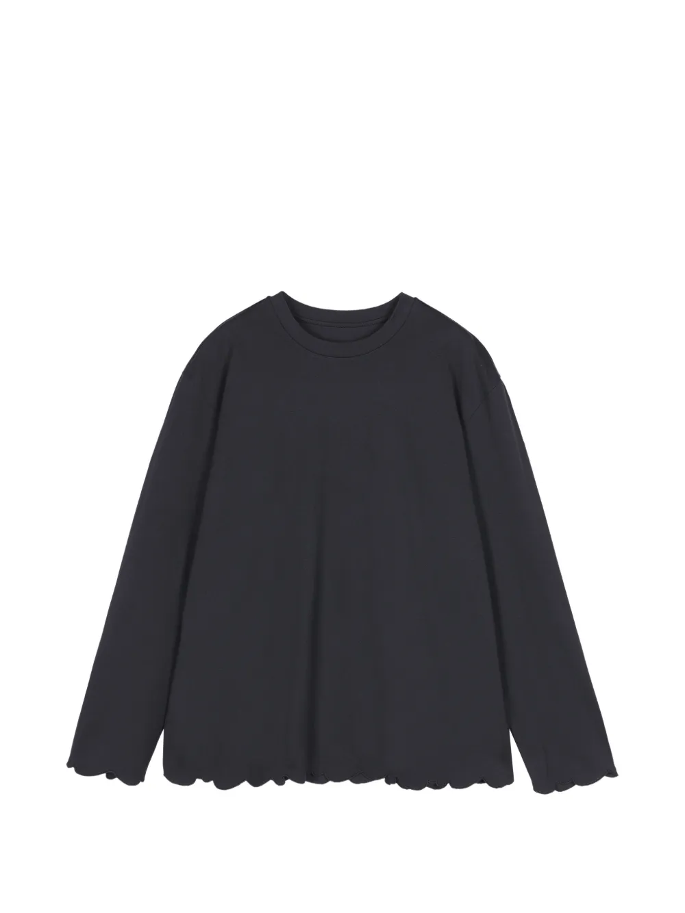 JNBY scalloped-edge long-sleeve T-shirt