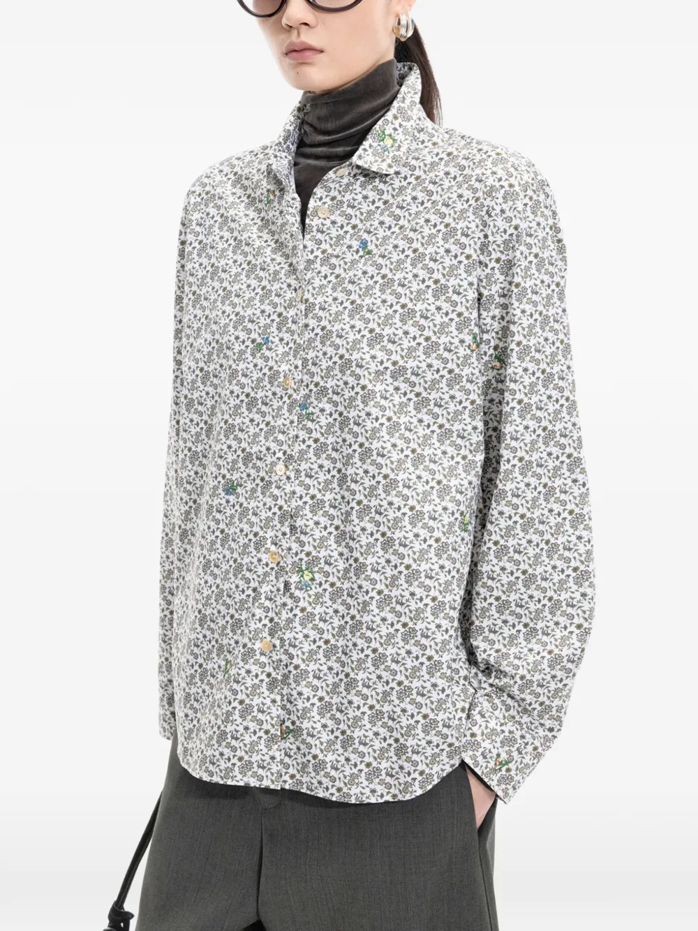 JNBY Blouse met bloemenprint Wit