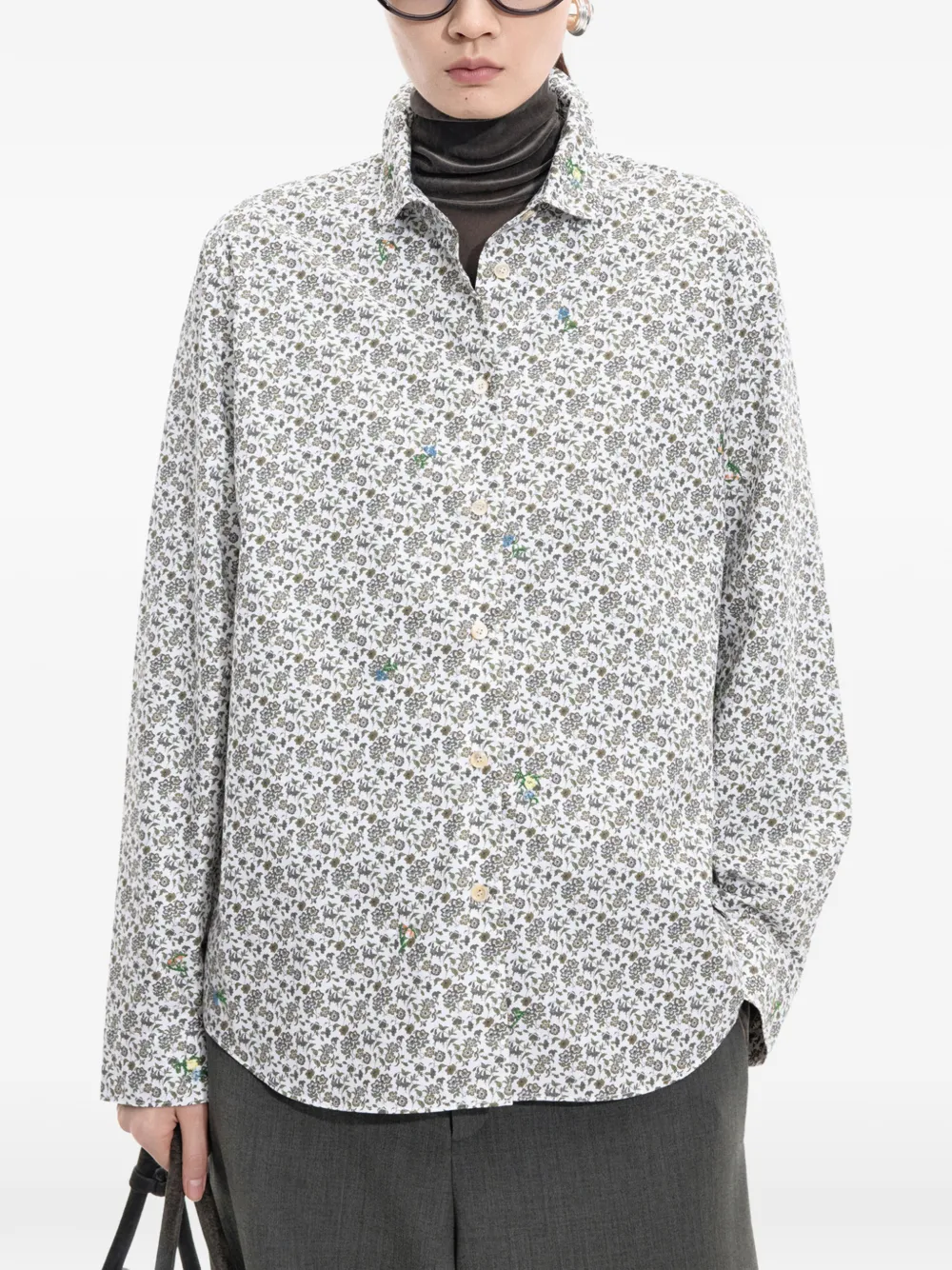 JNBY Blouse met bloemenprint Wit