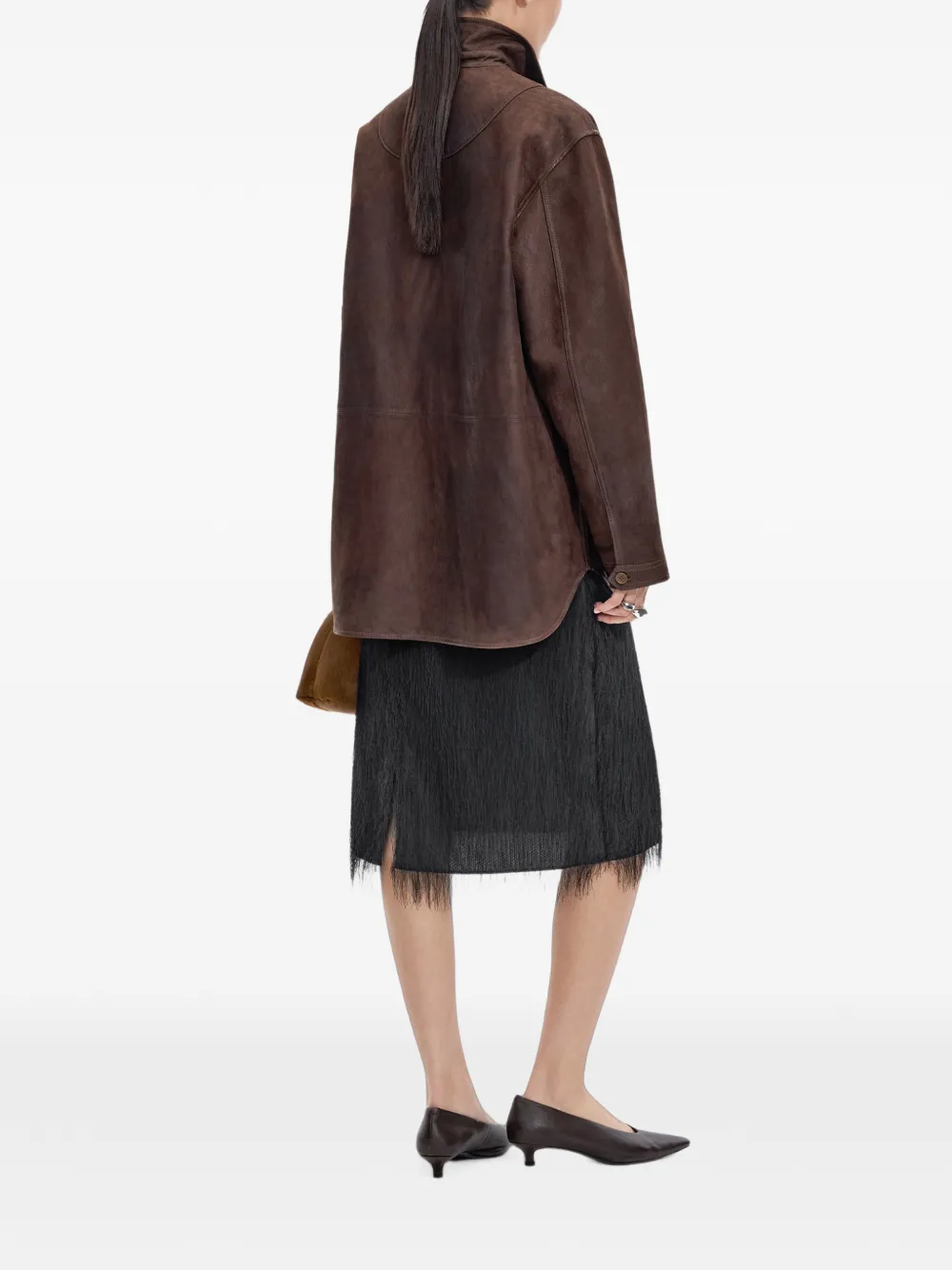 JNBY Rok met franje-jacquard Zwart