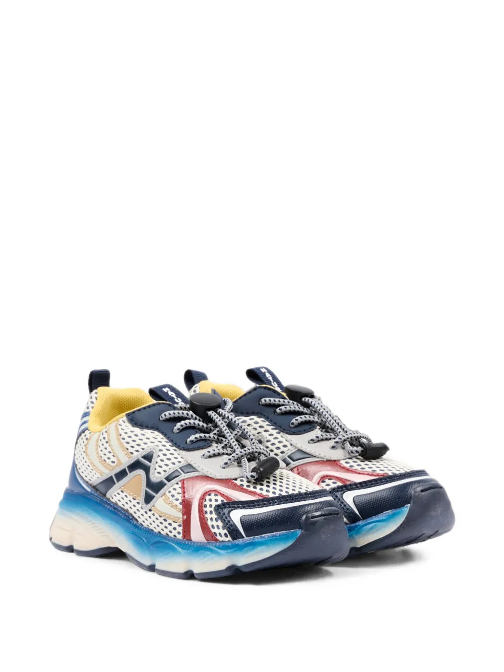 NATURINO mesh panelled sneakers - Bianco