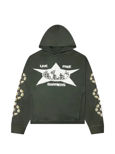BARRIERS sudadera con capucha y estampado gráfico