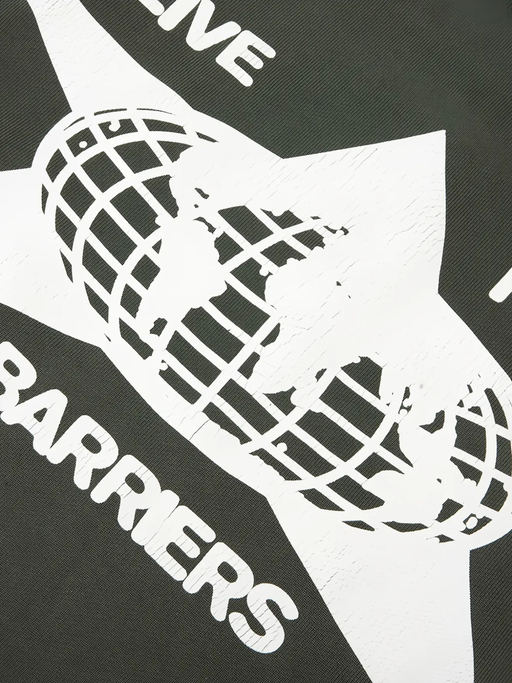 BARRIERS Hoodie met print Groen