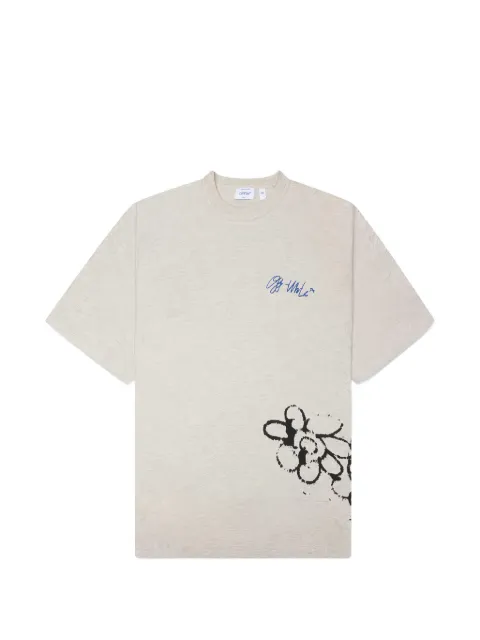 Off-White Arrows metal flowers T-shirt