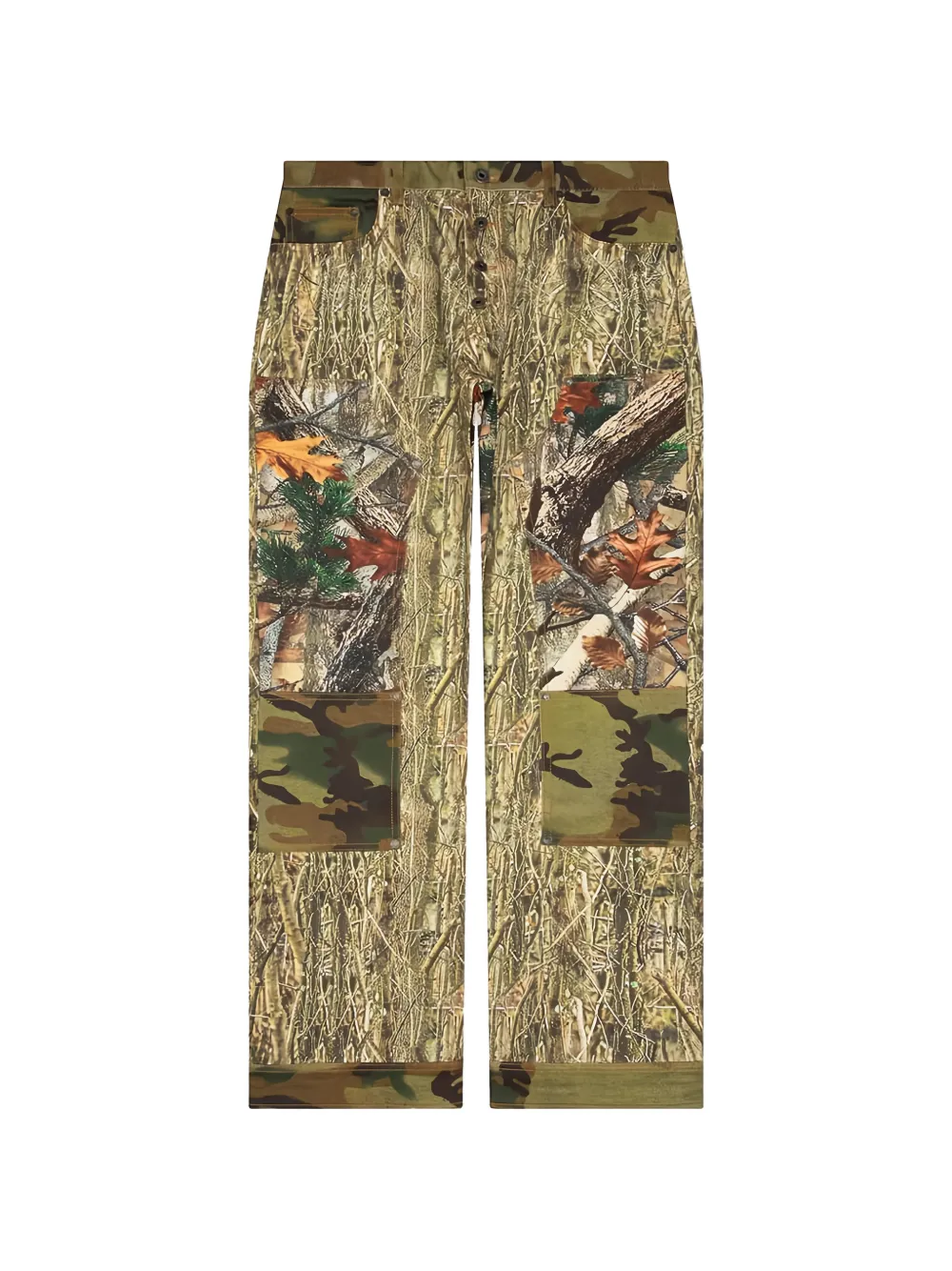 Off-White camo-print straight-leg jeans