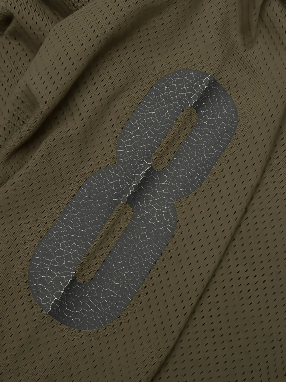 FEAR OF GOD ESSENTIALS mesh T-shirt met logo-print Groen
