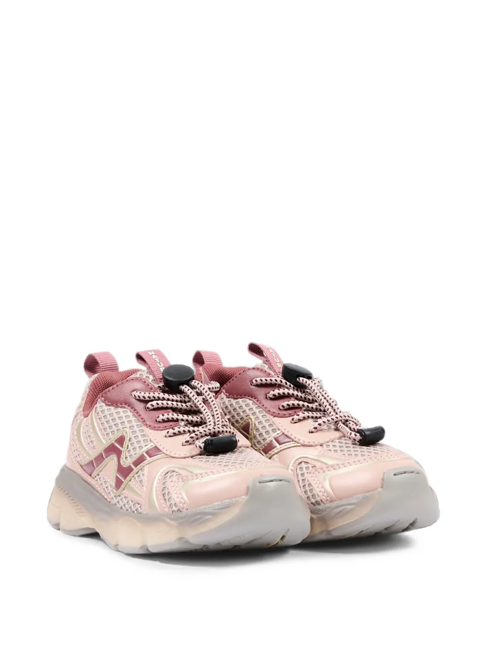 NATURINO panelled mesh sneakers - Rosa