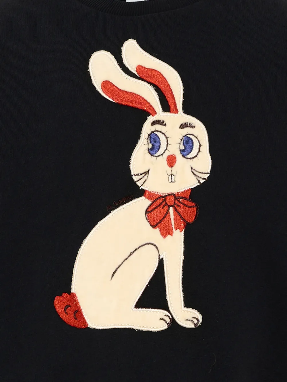 Mini Rodini Trui met patch Zwart