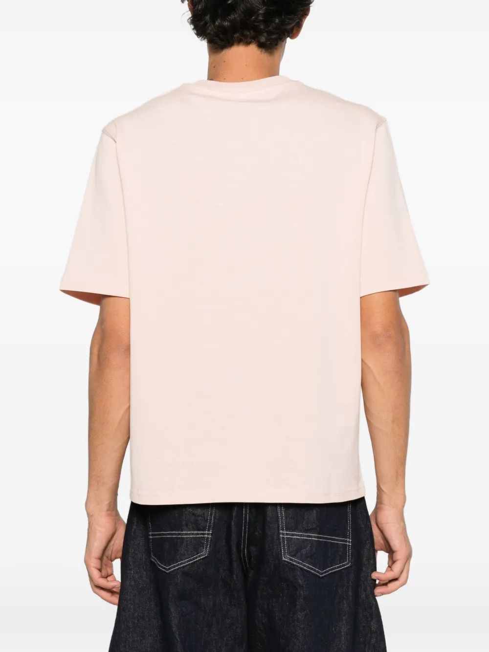 AMI Paris Ami de Coeur-embellishment T-shirt Beige