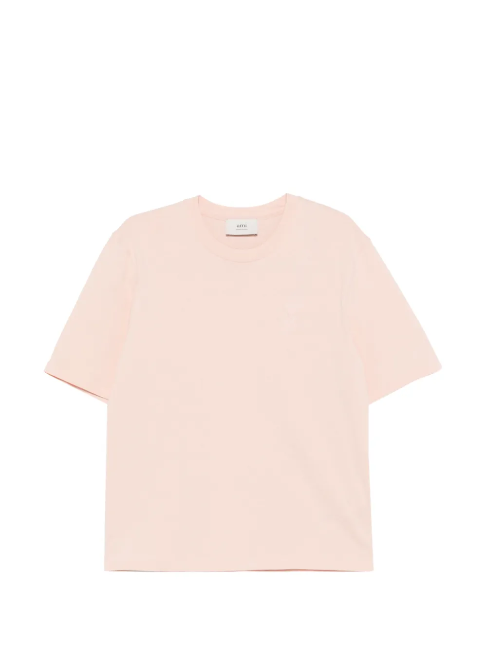 AMI Paris Ami de Coeur-embellish t T-shirt Beige