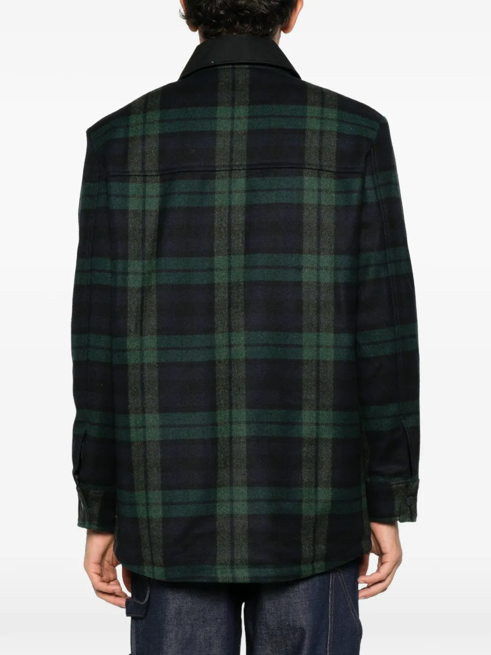 A.P.C. Geruit shirtjack Blauw