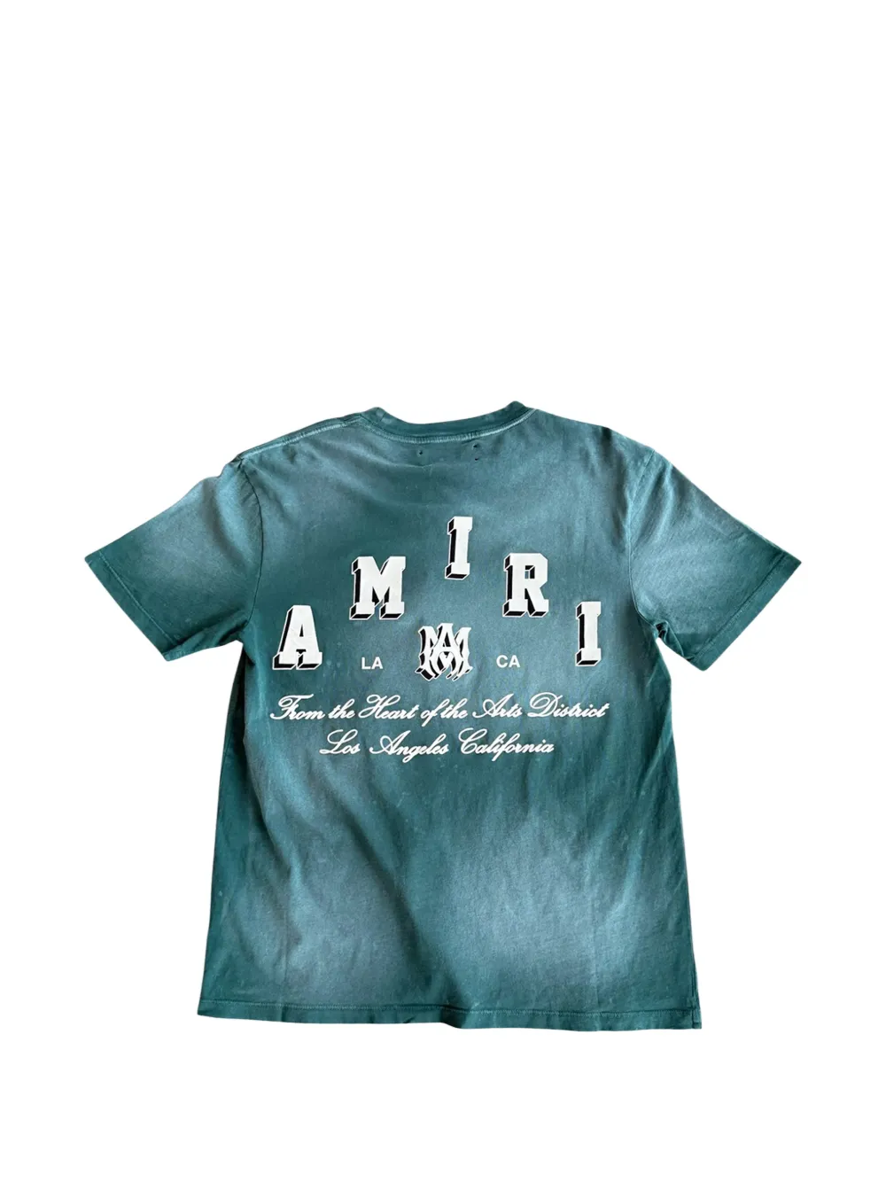 AMIRI T-shirt met logoprint Groen