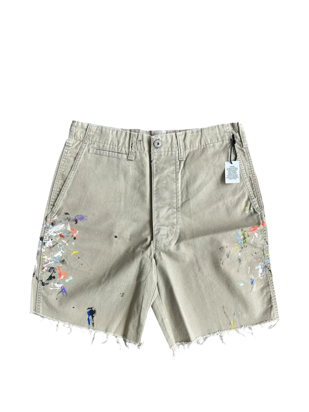 GALLERY DEPT. Workshop paint-splatter shorts - Toni neutri
