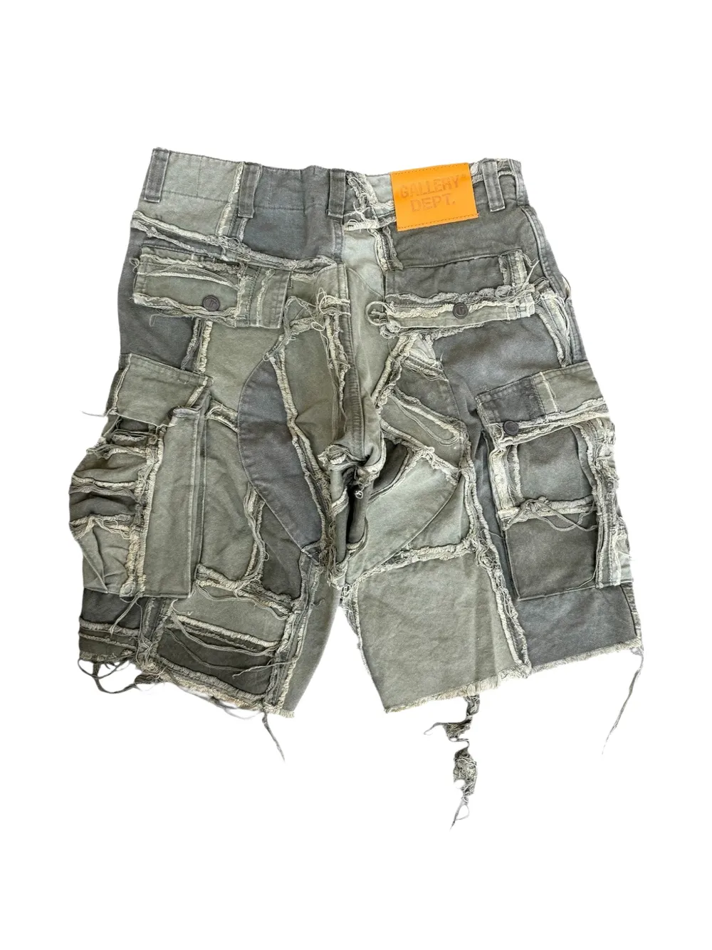 GALLERY DEPT. Programmer frayed shorts Groen