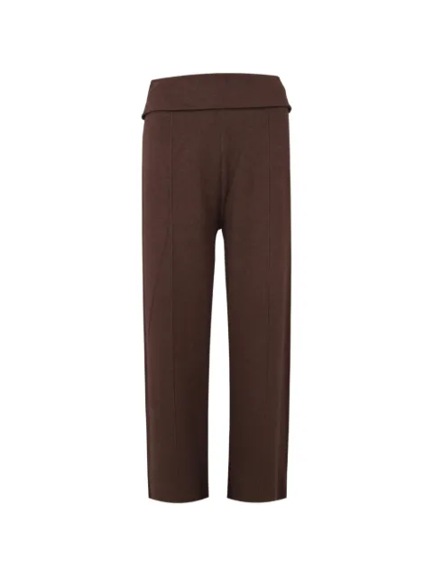Izaak Azanei foldover pin-tucked trousers