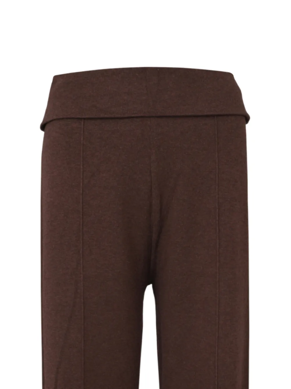 Izaak Azanei Foldover broek met gesmockte speld Bruin