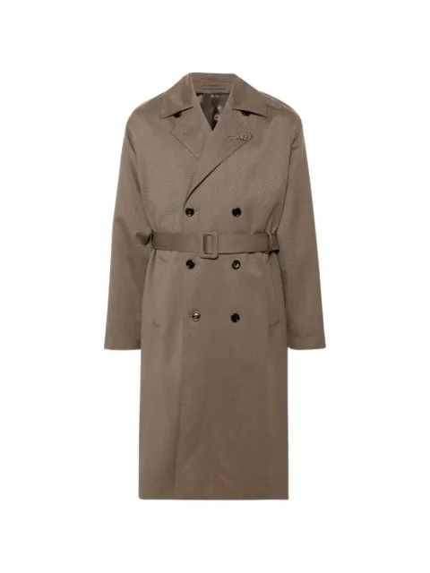 Lardini double-breasted belted coat