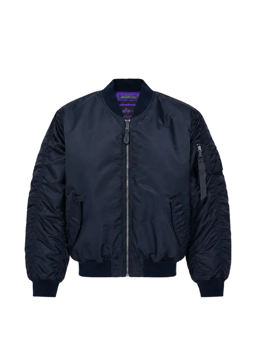 Alpha Industries Ma-1 Ultraviolet Bomber Jacket In Blue