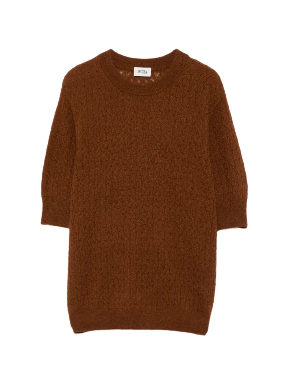 Drykorn open-knit short-sleeve sweater - Braun