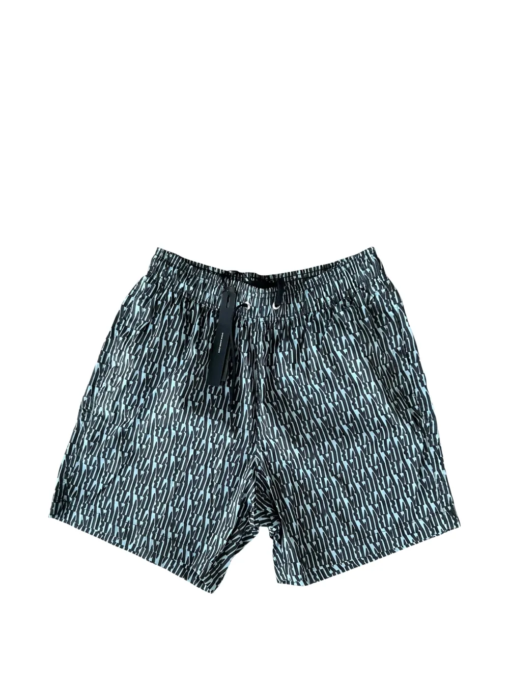 AMIRI logo-print swim shorts - Nero