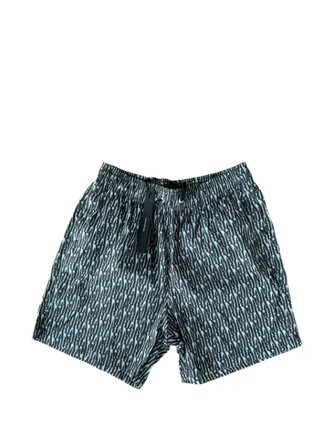 AMIRI logo-print swim shorts