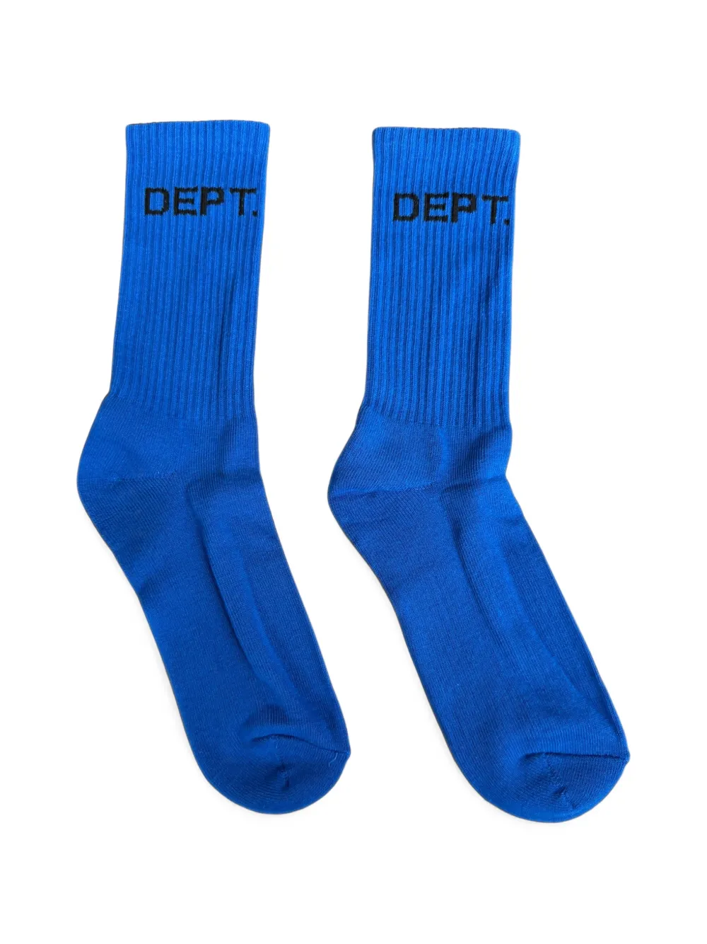 GALLERY DEPT. logo-intarsia ribbed socks - Blu