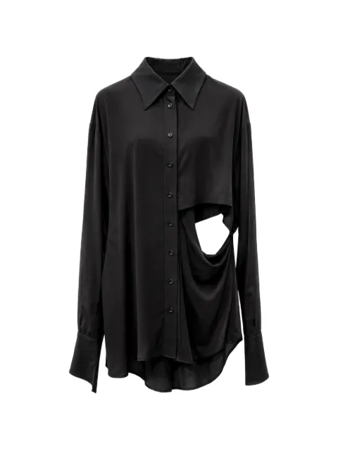 Andrea Ya'aqov cut-out draped shirt