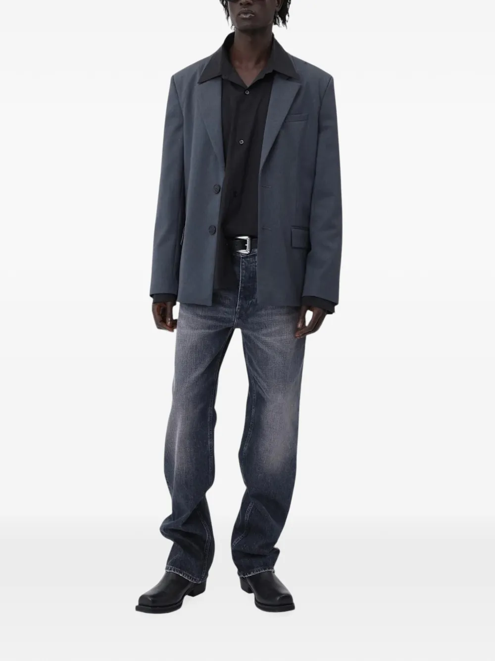 Won Hundred Frank katoenen blazer Grijs