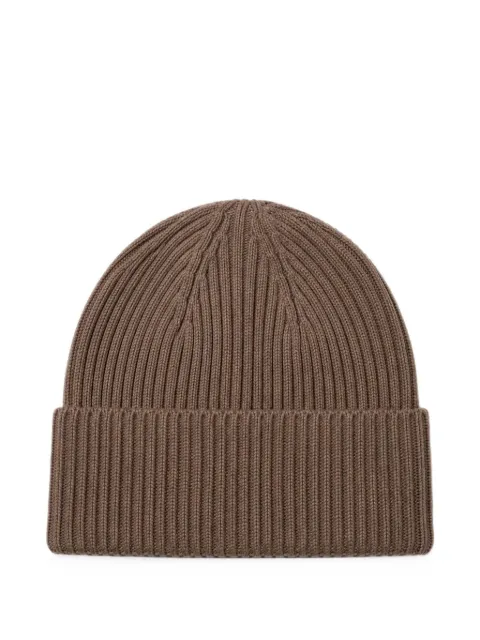 Laneus ribbed-knit beanie hat