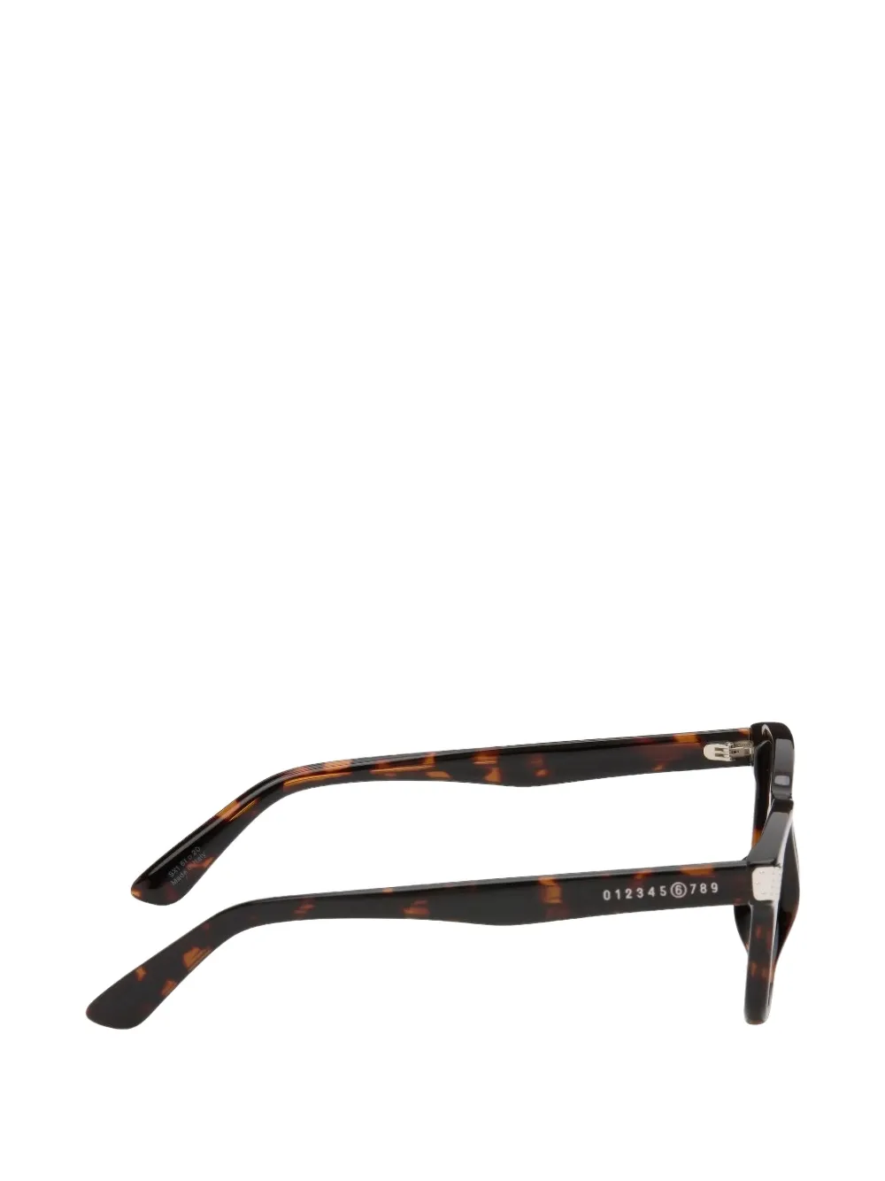 MM6 Maison Margiela Zonnebril met rond montuur Bruin