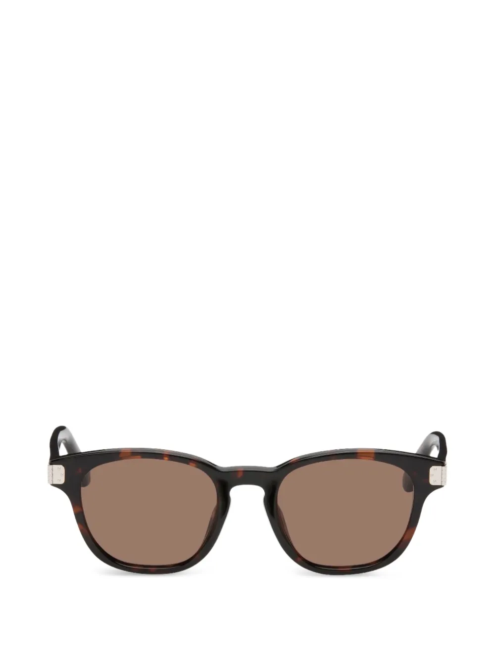 MM6 Maison Margiela Zonnebril met rond montuur Bruin