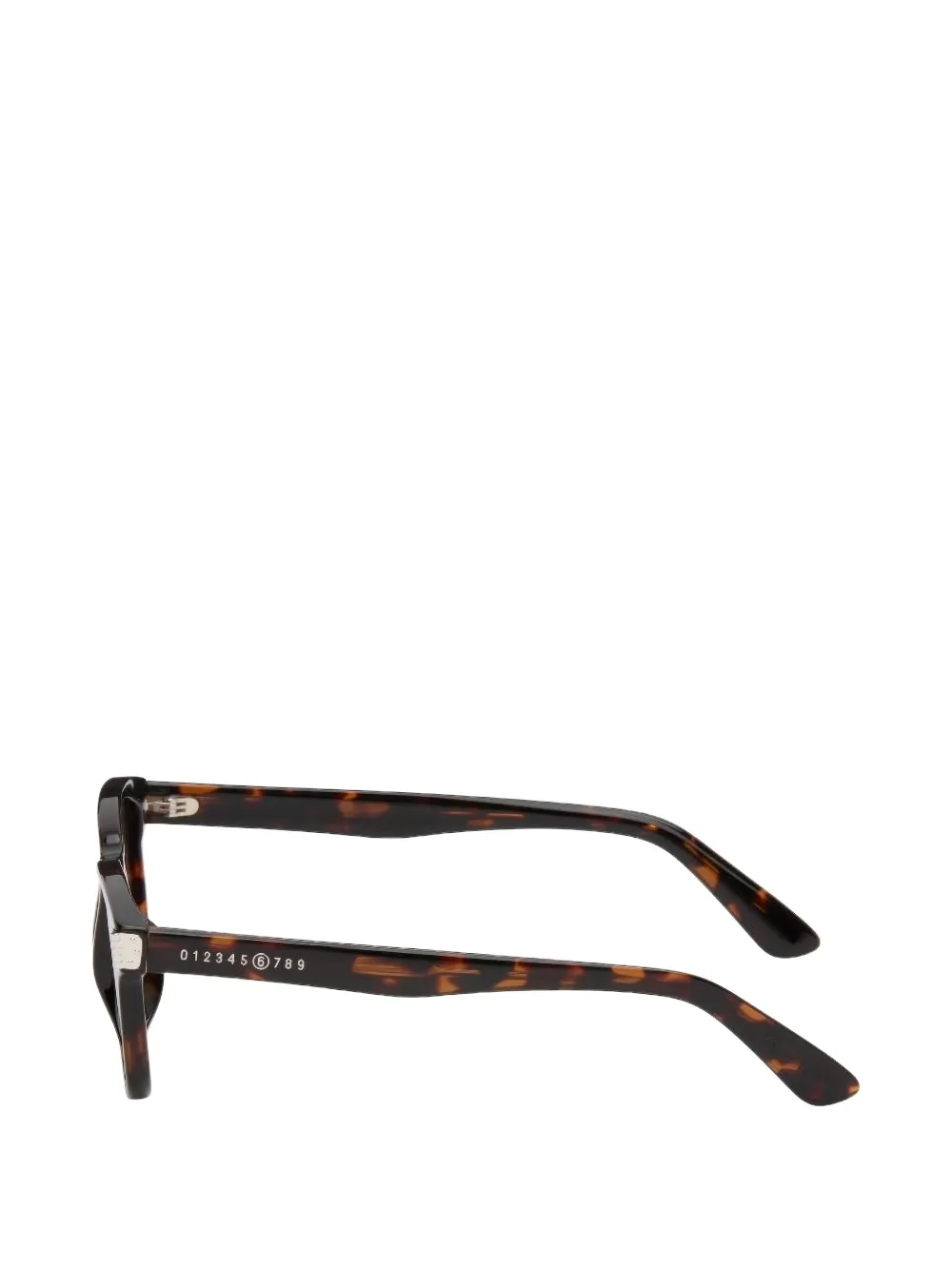 MM6 Maison Margiela Zonnebril met rond montuur Bruin