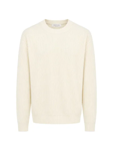 THE PULL ribbed-knit crew-neck sweater