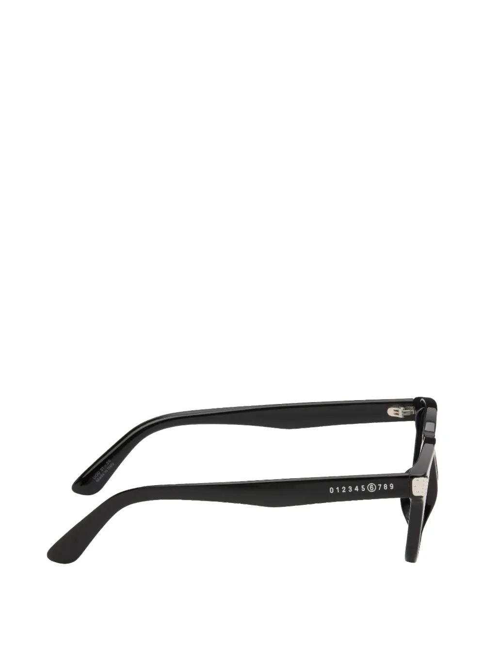 MM6 Maison Margiela Zonnebril met rond montuur Zwart