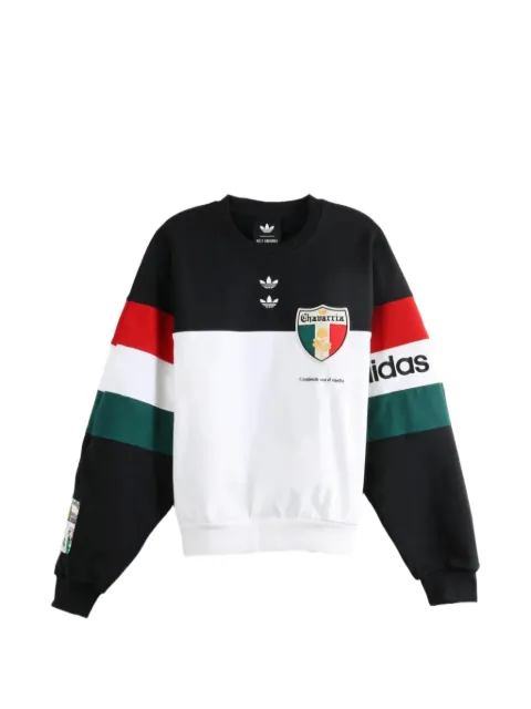 adidas x Willy Chavarria logo-print panelled sweatshirt