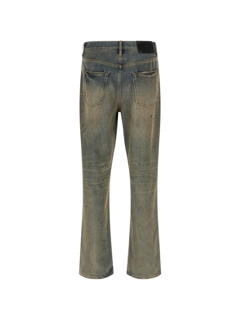 Purple Brand P011 Dirty Oil Repair jeans Blauw