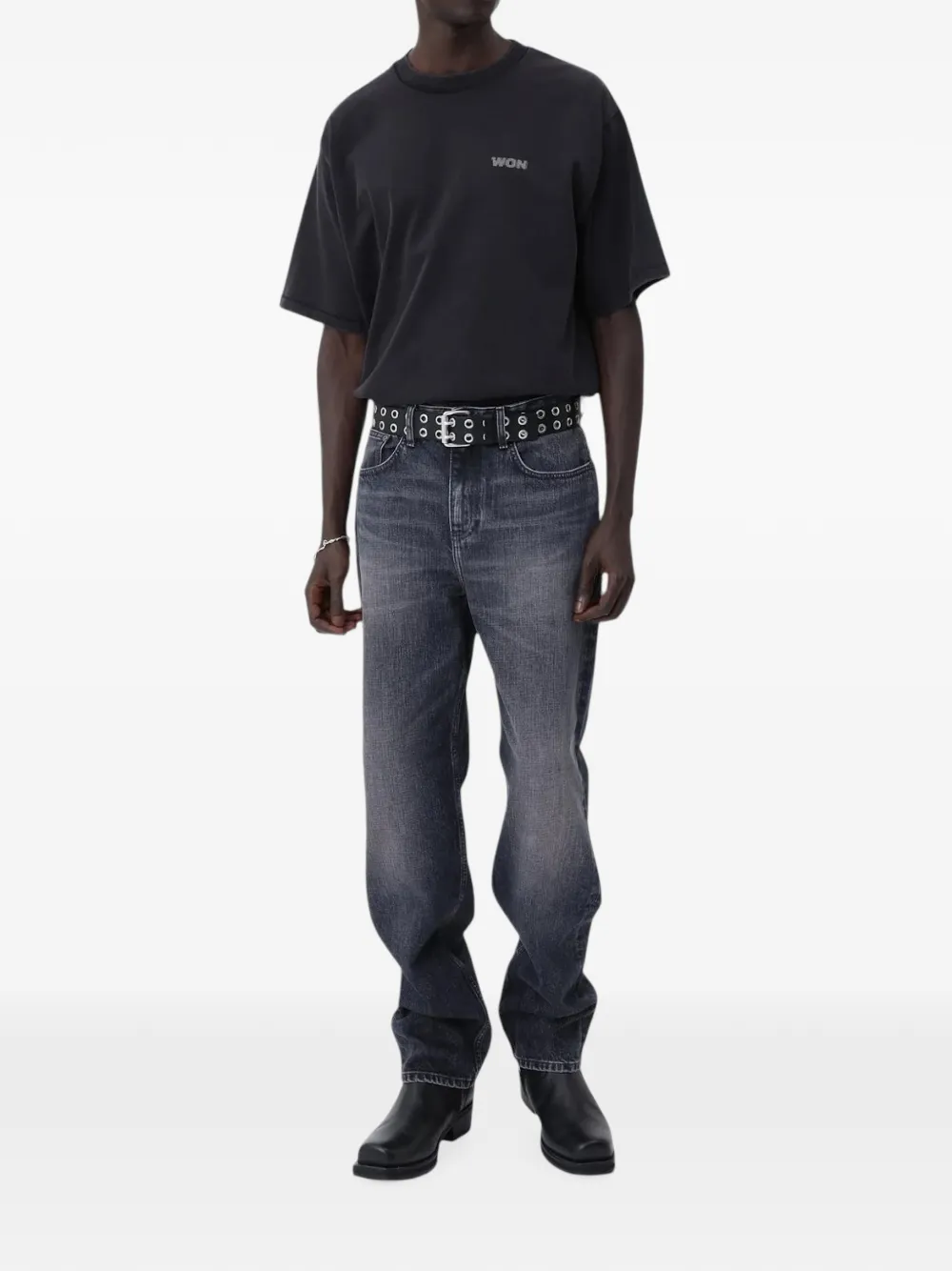 Won Hundred T-shirt met LA print Zwart