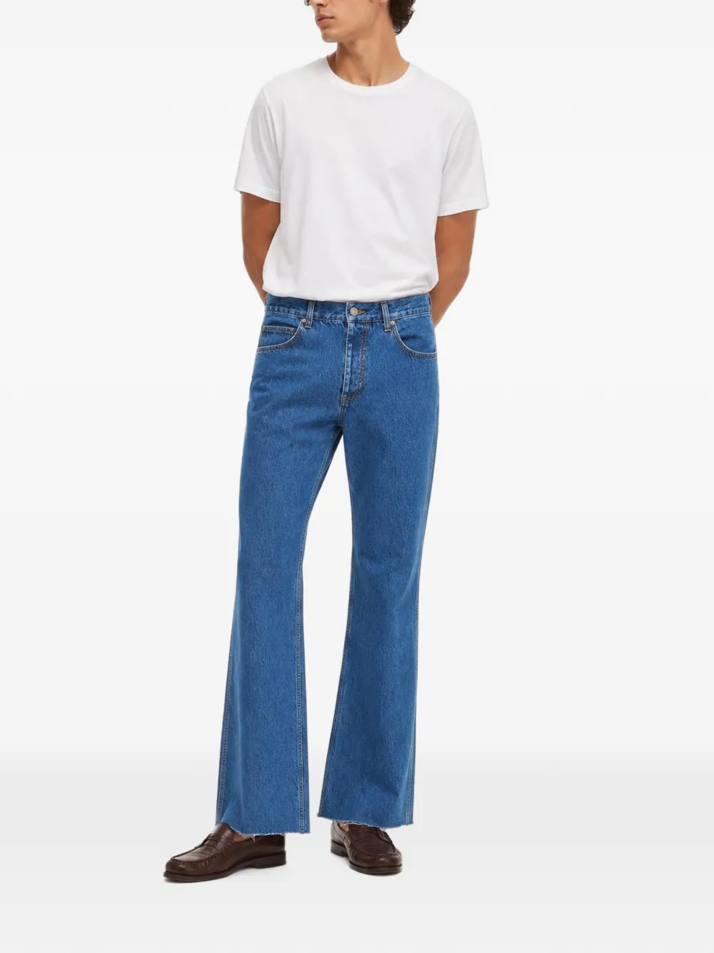 ANIPS Studio bootcut jeans Blauw