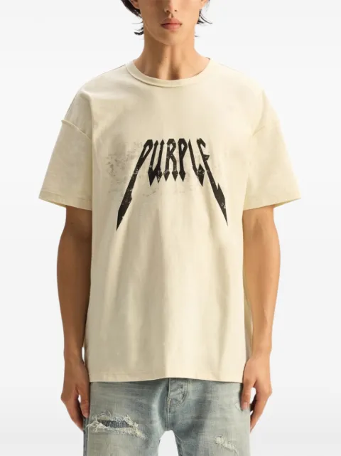 Purple Brand logo-print T-shirt