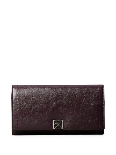 Calvin Klein logo-plaque foldover wallet