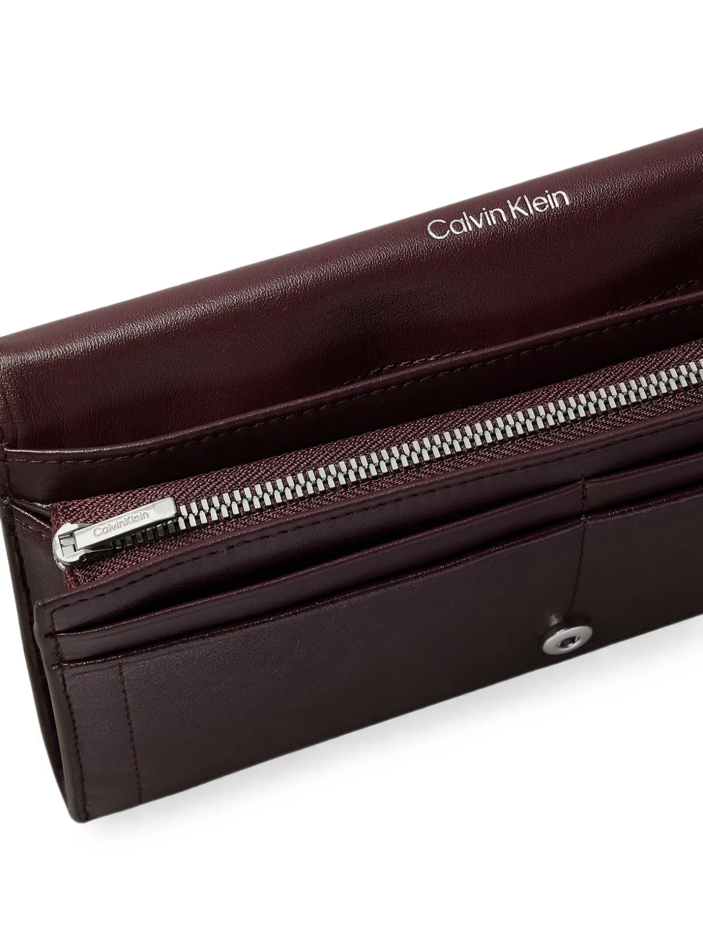 Calvin Klein Portemonnee met logoplakkaat Paars