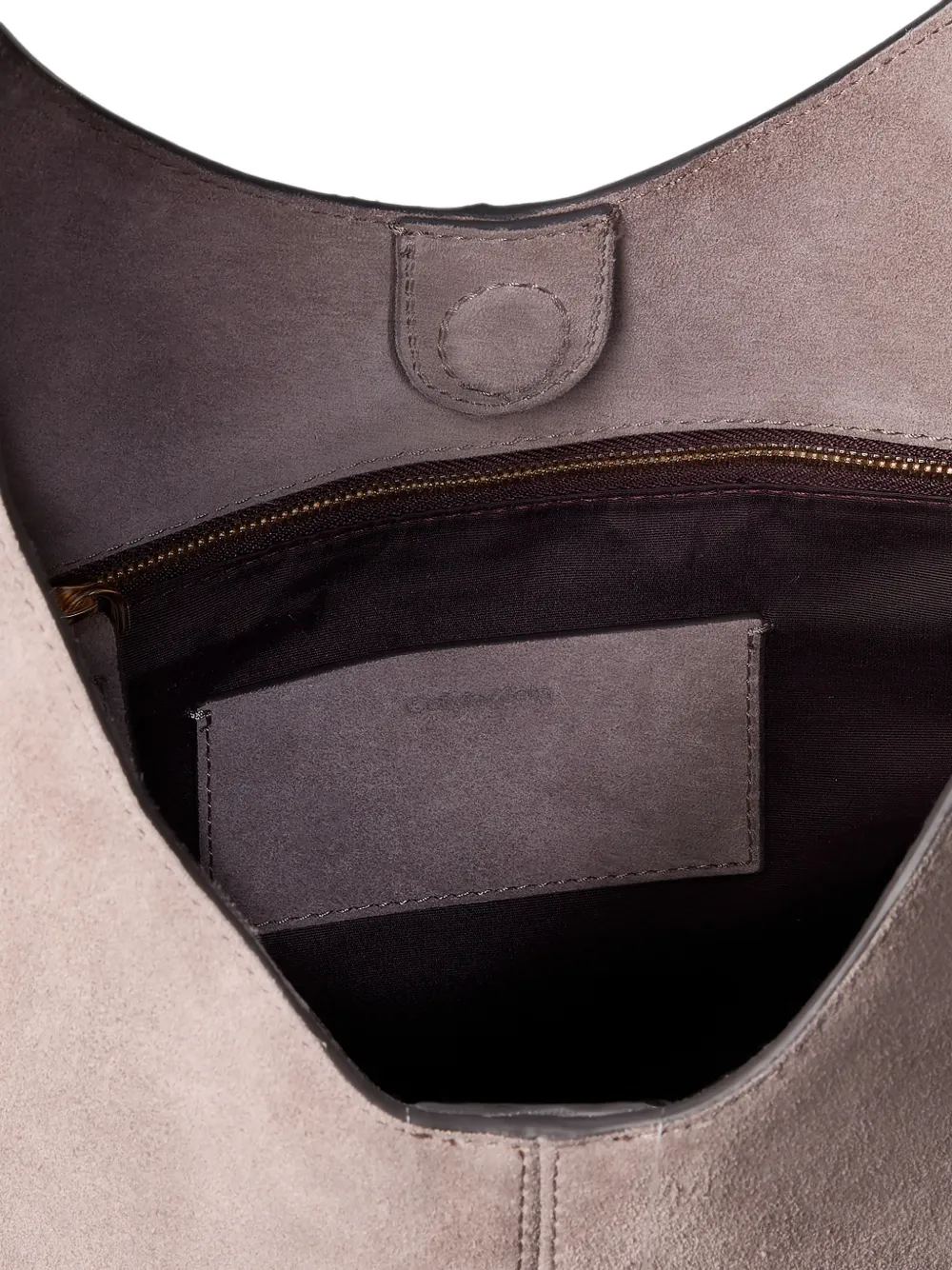 Calvin Klein Suède schoudertas Beige