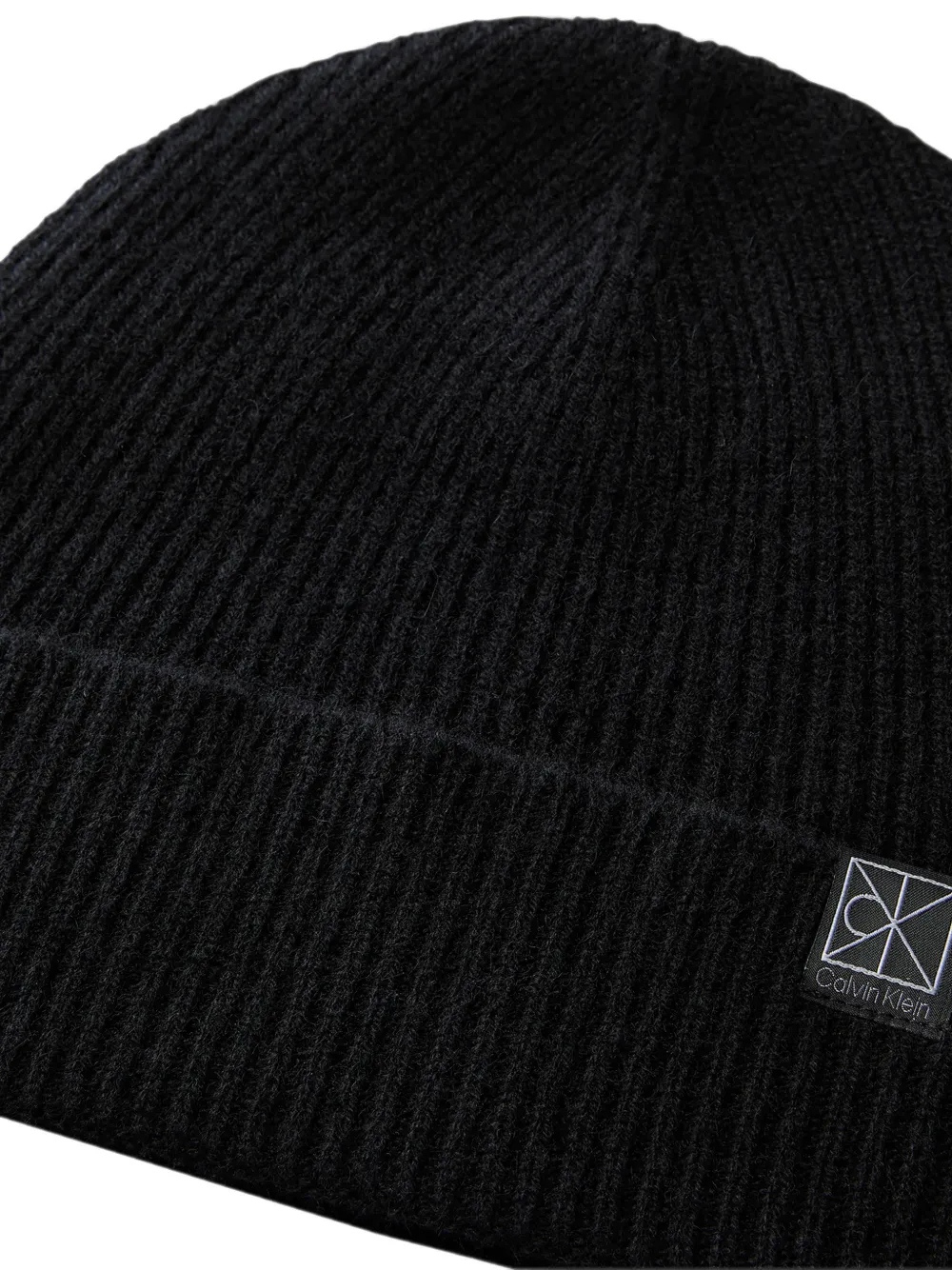 Calvin Klein Muts met logopatch Zwart